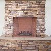 Custom Masonry Eldorado Stone Outdoor Fireplace Project