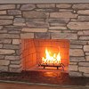 Stone Face Fireplace - Eldorado Sawtooth Rustic Ledge