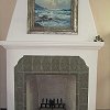 Spanish Style Plaster Fireplace