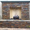 Outdoor Chimneys and Fireplaces - True Stone Veneer