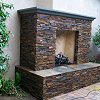 Outdoor Chimneys and Fireplaces - True Stone Veneer