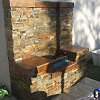 Outdoor Chimneys and Fireplaces - True Stone Veneer