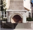 Outdoor Chimneys and Fireplaces - Stucco