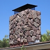 Custom Masonry Stone Chimney - Eldorado Stone veneer
