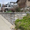 Custom Masonry Wall - Eldorado Ledgestone and Cap