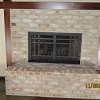 Brick Face Fireplace