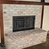 Brick Face Fireplace