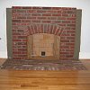 Brick Fireplace and hearth
