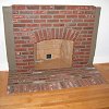 Brick Fireplace and hearth