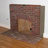 Brick Fireplace and hearth