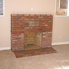 Brick Fireplace and hearth