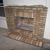 Brick Fireplace and hearth
