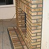 Brick Fireplace and hearth