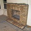 Brick Fireplace and hearth