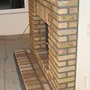 Brick Fireplace and hearth