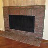 Brick Fireplace and hearth