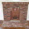 Brick Fireplace and hearth