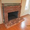 Brick Fireplace and hearth