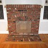 Brick Fireplace and hearth