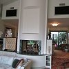 Unique Marble Face Fireplace and raised hearth