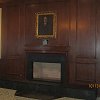 Elegant Marble Face Fireplace and raised hearth