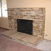 Stone Face Fireplace - True Stone Desert Gold