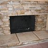 Stone Face Fireplace - True Stone Desert Gold