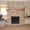 Stone Face Fireplace - Eldorado Mesquite Cliffstone