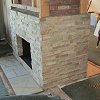Stone Face Fireplace - True Stone Desert Gold
