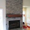 Stone Face Fireplace - True Stone Ocean Mist