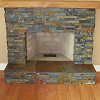 Stone Face Fireplace - True Stone Natural Sunset