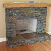 Stone Face Fireplace - True Stone Natural Sunset