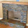 Stone Face Fireplace - True Stone Natural Sunset