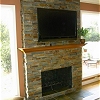 Stone Face Fireplace - True Stone Natural Sunset