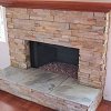 Stone Face Fireplace - True Stone Desert Gold