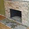 Stone Face Fireplace - True Stone Desert Gold