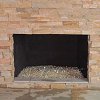 Stone Face Fireplace - True Stone Desert Gold