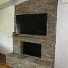 Stone Face Fireplace - True Stone Natural Sunset