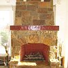 Stone Face Fireplace - 