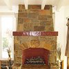 Stone Face Fireplace - 