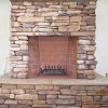 Stone Face Fireplace - 
