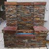Stone Face Fireplace - True Stone Natural Sunset