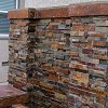 Stone Face Fireplace - True Stone Natural Sunset
