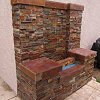 Stone Face Fireplace - True Stone Natural Sunset