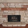 Stone Face Fireplace - Cooperstone with sandstone hearthstones