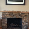 Stone Face Fireplace - Truestone Sage