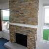 Stone Face Fireplace - Truestone Dressed Desert Gold