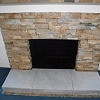 Stone Face Fireplace - Truestone Dressed Desert Gold