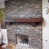 Stone Face Fireplace - Truestone Dressed Sunset