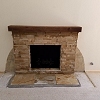 Stone Face Fireplace - Truestone Dressed Honeywheat
